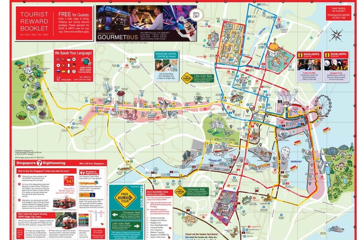 ケベック旧市街を歩くツアーの地図
