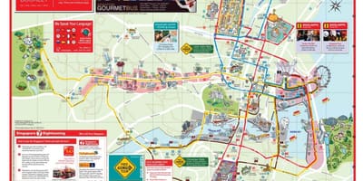 ケベック旧市街を歩くツアーの地図